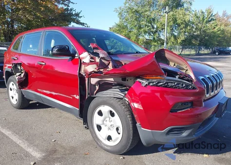 2017 Jeep Cherokee Sport 4X4 из США, поврежденный, VIN 1C4PJMAS6HW505827